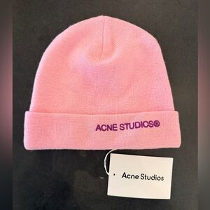 Acne Sudios Pink Wool Hat NWT